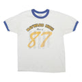 STEDMAN Boys White & Blue Hayward High Class Of 87 Graphic T-Shirt L Short