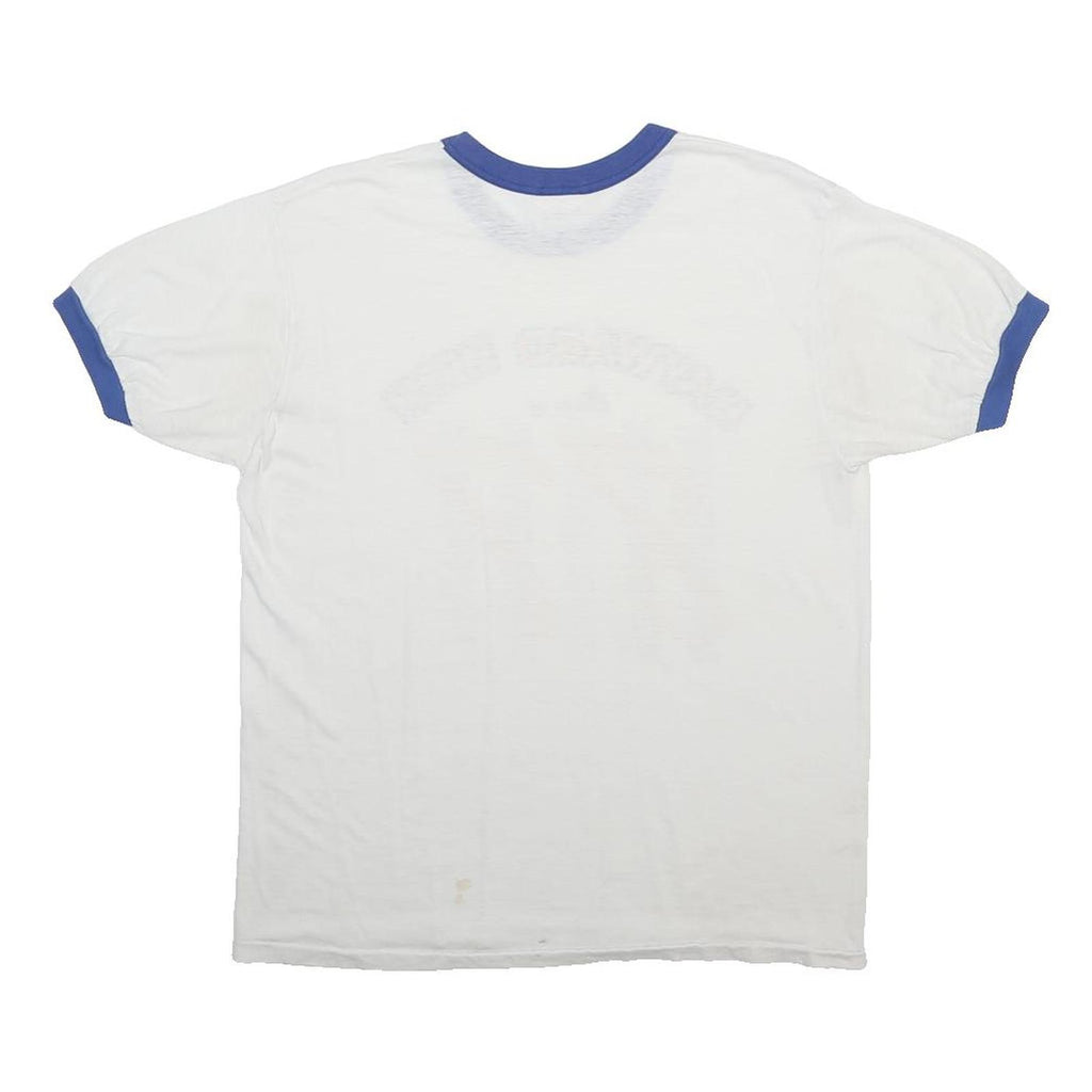 STEDMAN Boys White & Blue Hayward High Class Of 87 Graphic T-Shirt L Short