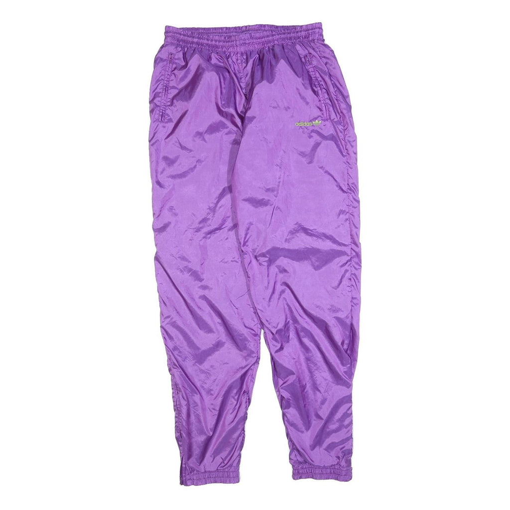 ADIDAS Mens Joggers Purple Regular Tapered M W30 L32 Lightweight Sports Casual