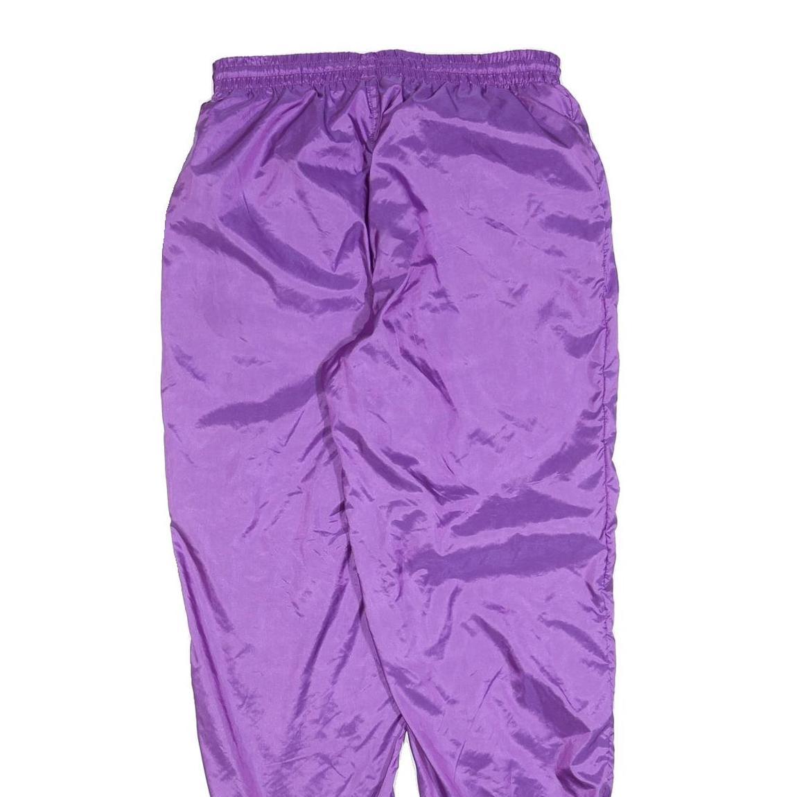 ADIDAS Mens Joggers Purple Regular Tapered M W30 L32 Lightweight Sports Casual