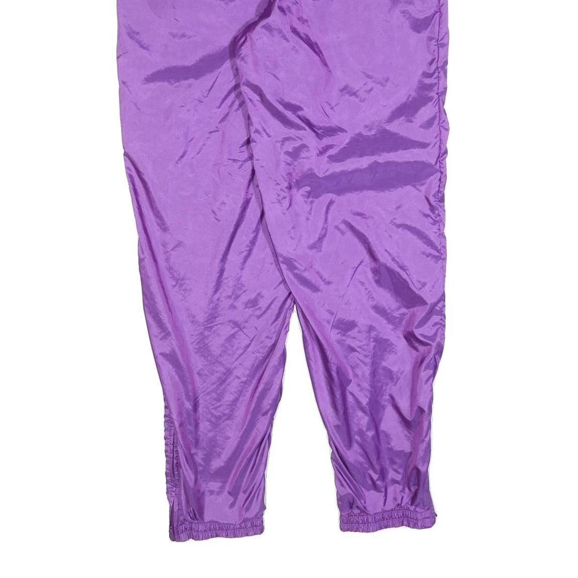 ADIDAS Mens Joggers Purple Regular Tapered M W30 L32 Lightweight Sports Casual