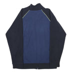 LLABEL Mens Navy Blue & Black Zip Polyester Jacket M Casual Outdoor Wear