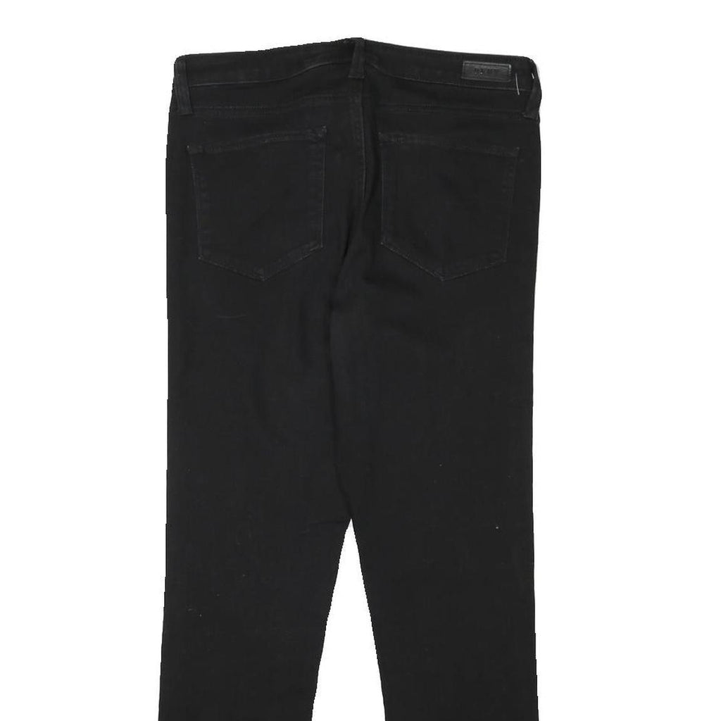 DKNY Womens Jeans Black Slim Skinny Denim W30 L27 Cotton Blend Zip Fastening