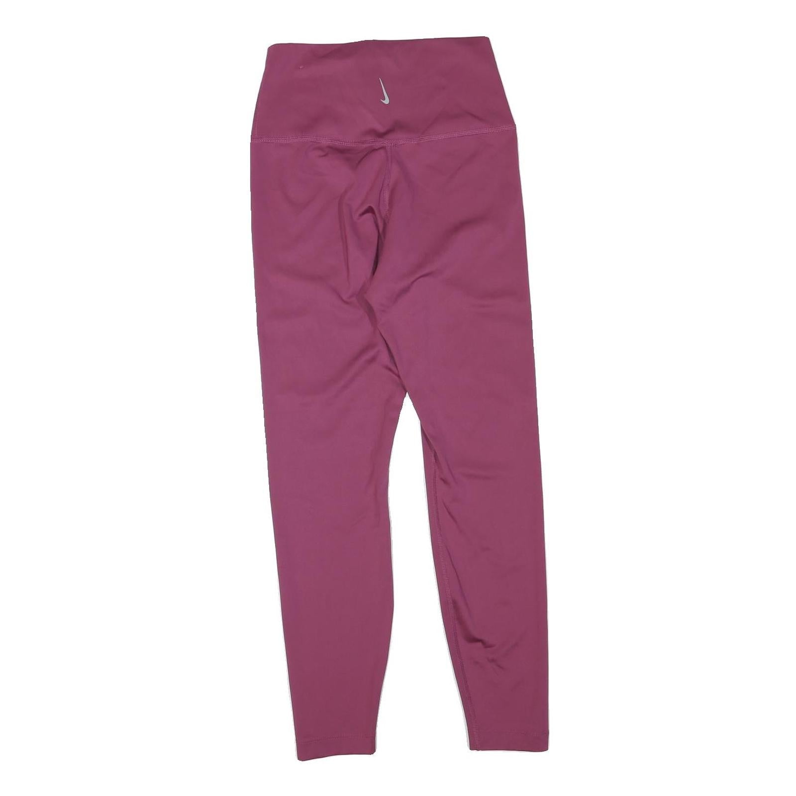 NIKE Womens Joggers Purple Slim Tapered S W22 L24 Sportswear Leggings