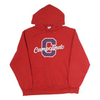 RUSSELL ATHLETIC Mens Red Collared Pullover L Cotton Jersey Plain Long Sleeve