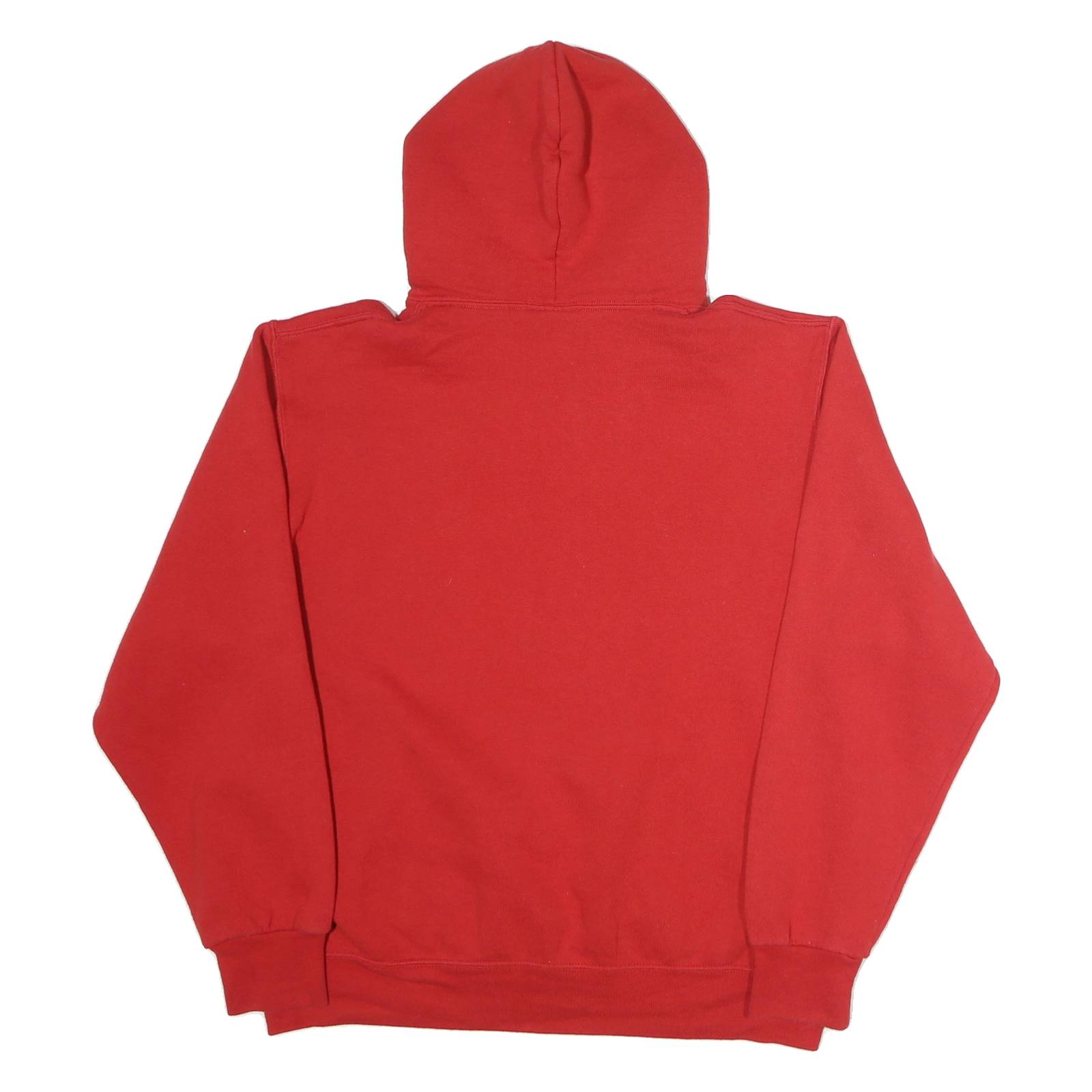 RUSSELL ATHLETIC Mens Red Collared Pullover L Cotton Jersey Plain Long Sleeve