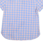TOMMY HILFIGER Womens Blue & Red Check Shirt S Short Sleeve Cotton Blend
