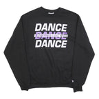 CHAMPION Mens Black Dance Crew Neck M Sweatshirt Performer’s Edge Graphic