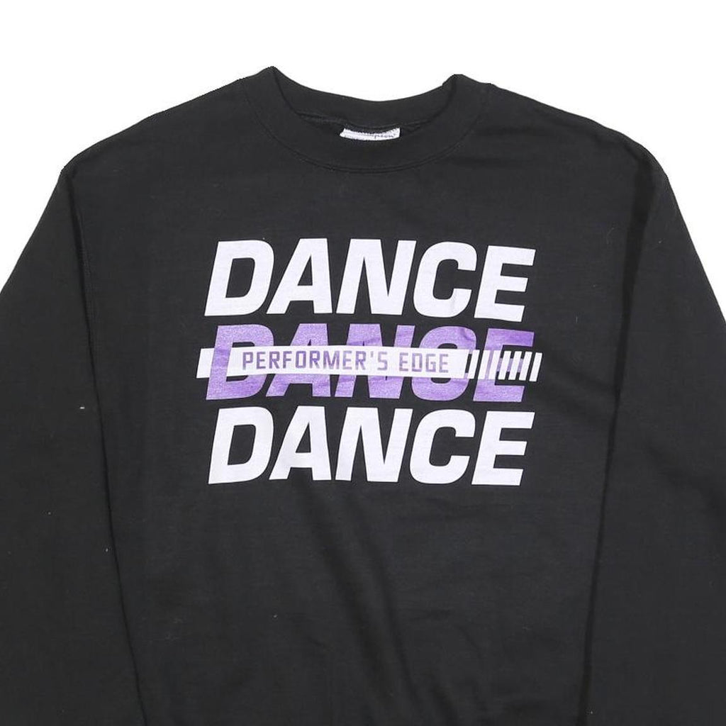 CHAMPION Mens Black Dance Crew Neck M Sweatshirt Performer’s Edge Graphic