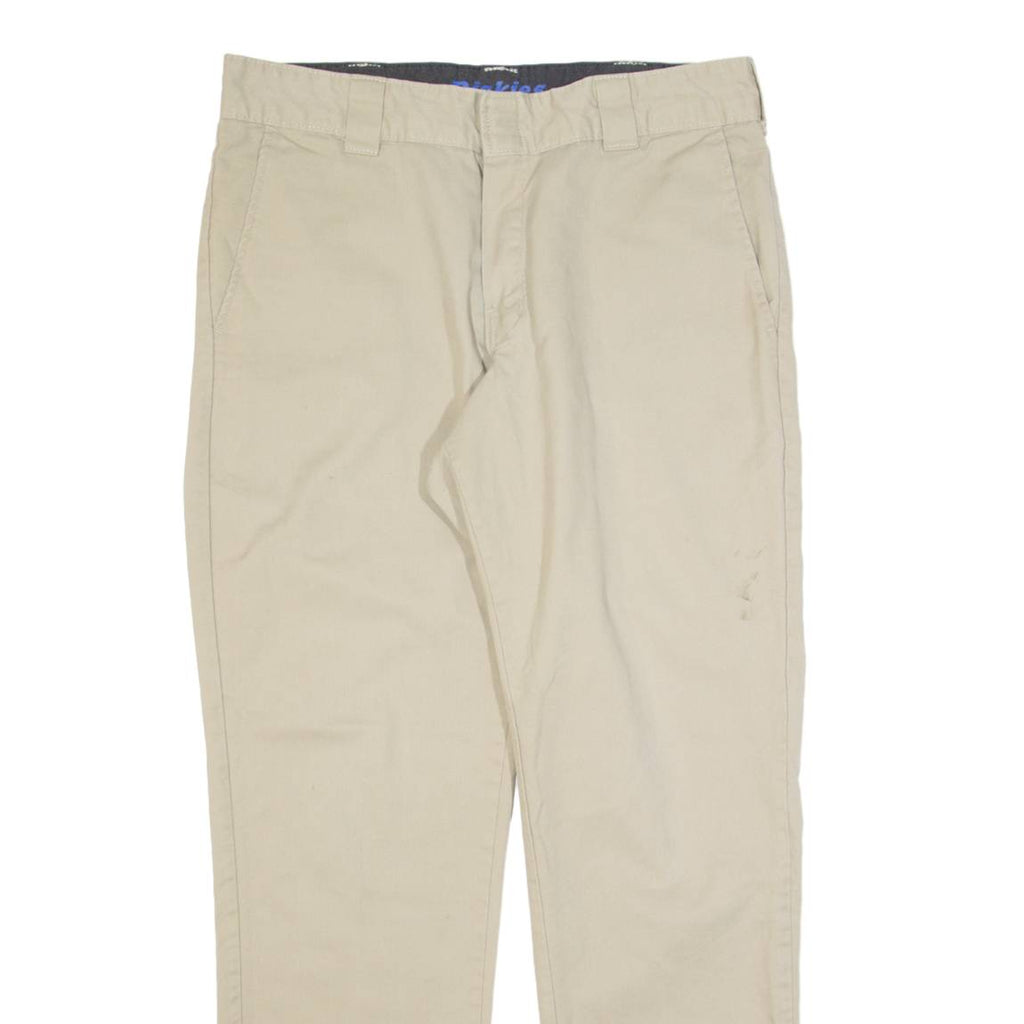 DICKIES Workwear Mens Trousers Beige Regular Straight W34 L30