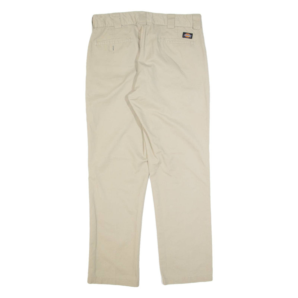 DICKIES Workwear Mens Trousers Beige Regular Straight W34 L30