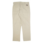 DICKIES Workwear Mens Trousers Beige Regular Straight W34 L30