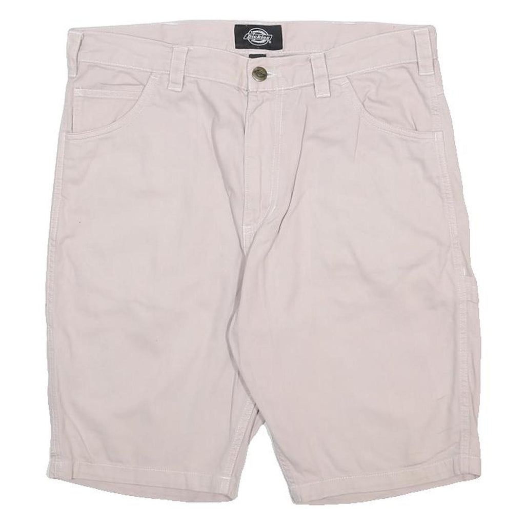 DICKIES Mens Shorts Beige Casual Cotton M W34 Workwear Pocket Detail