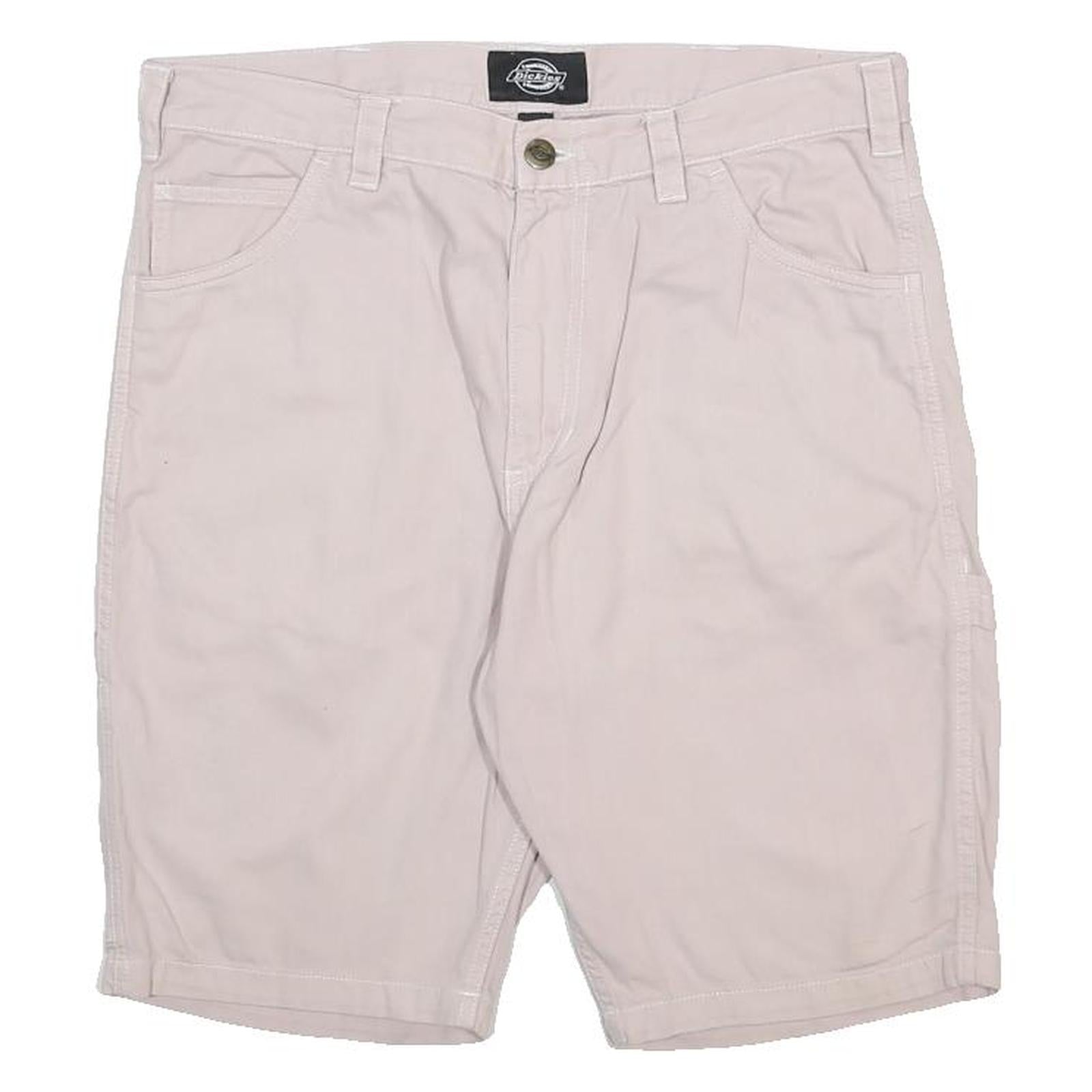DICKIES Mens Shorts Beige Casual Cotton M W34 Workwear Pocket Detail