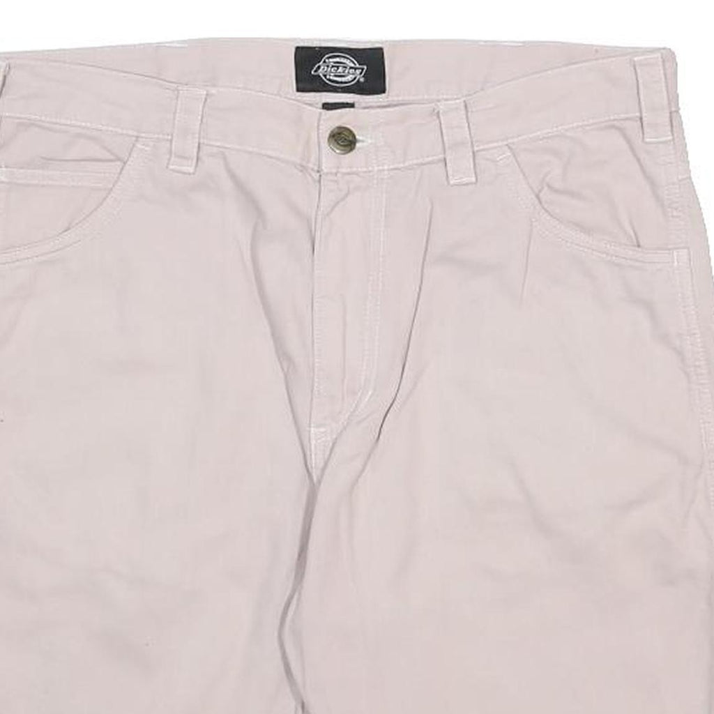 DICKIES Mens Shorts Beige Casual Cotton M W34 Workwear Pocket Detail