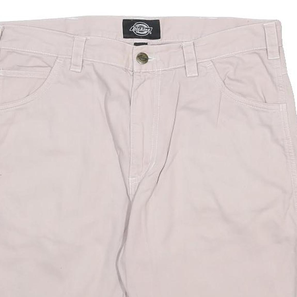 DICKIES Mens Shorts Beige Casual Cotton M W34 Workwear Pocket Detail