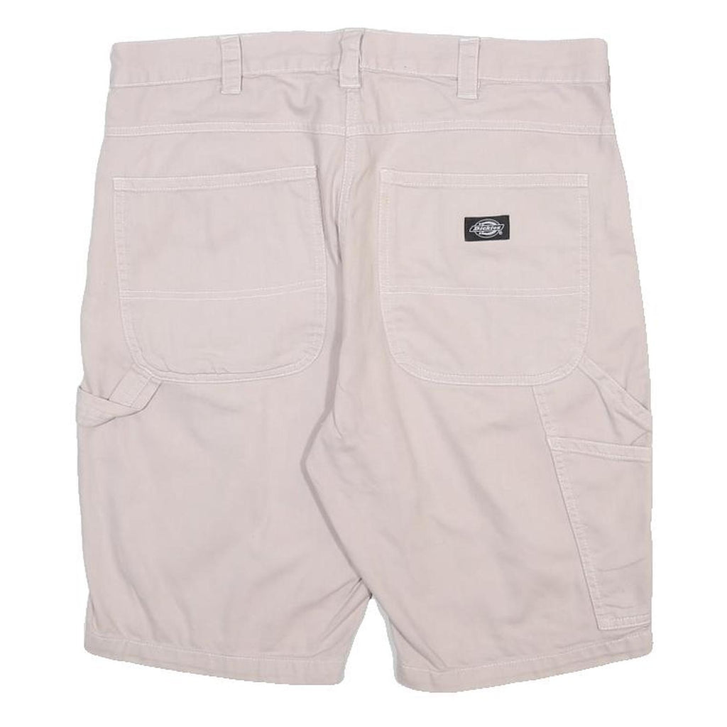DICKIES Mens Shorts Beige Casual Cotton M W34 Workwear Pocket Detail