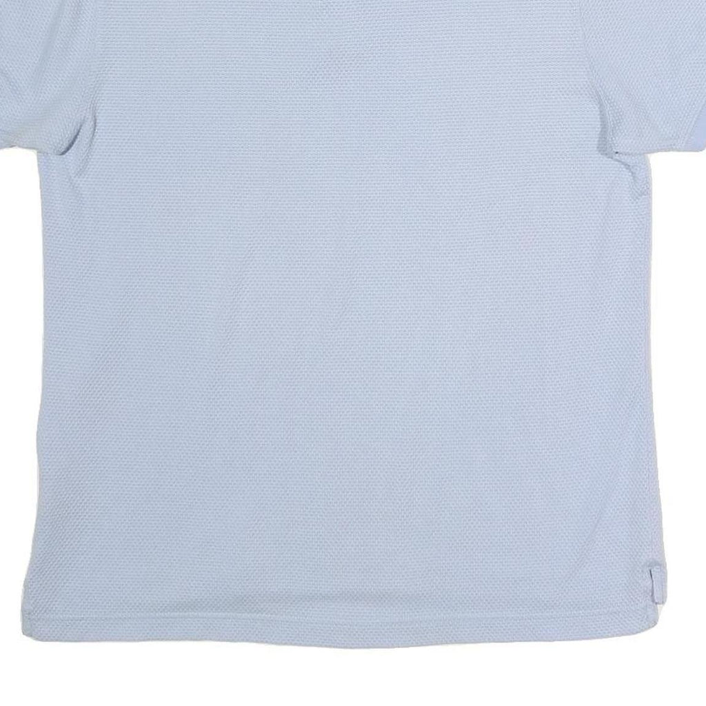 TOMMY HILFIGER Mens Blue Slim Fit Short Sleeve Plain Polo Shirt L