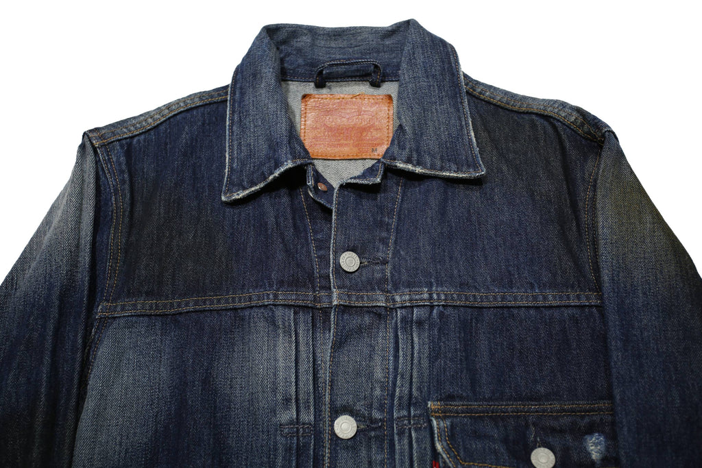 LEVI'S Mens Blue Cotton Blend Denim Jacket M Button Closure Classic Fit Casual