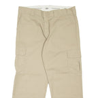 DICKIES Cargo Workwear Mens Trousers Beige Relaxed Straight W38 L30