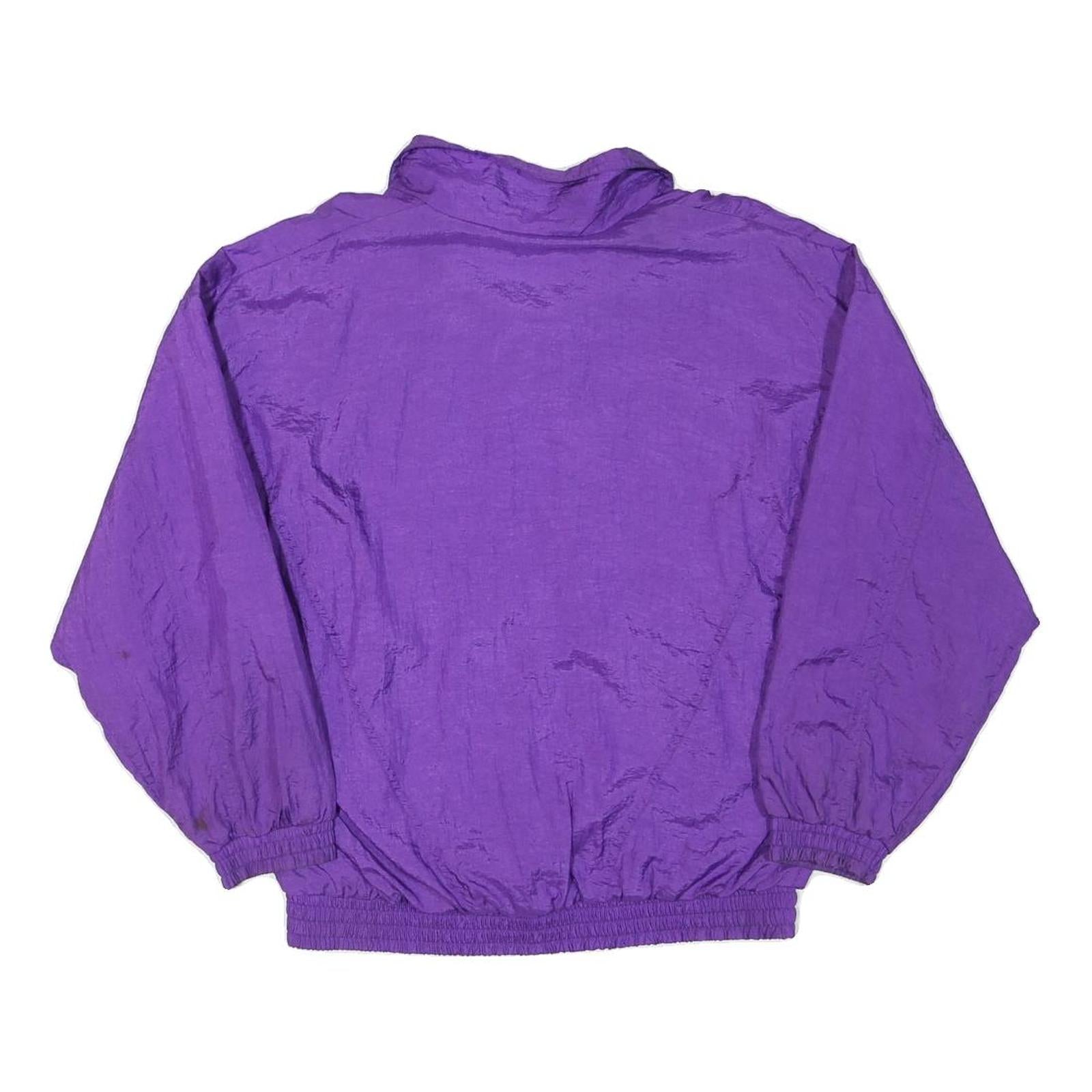 BILLBLASS Womens Purple Zip Jacket S Polyester Blend Embroidered Plain Stylish