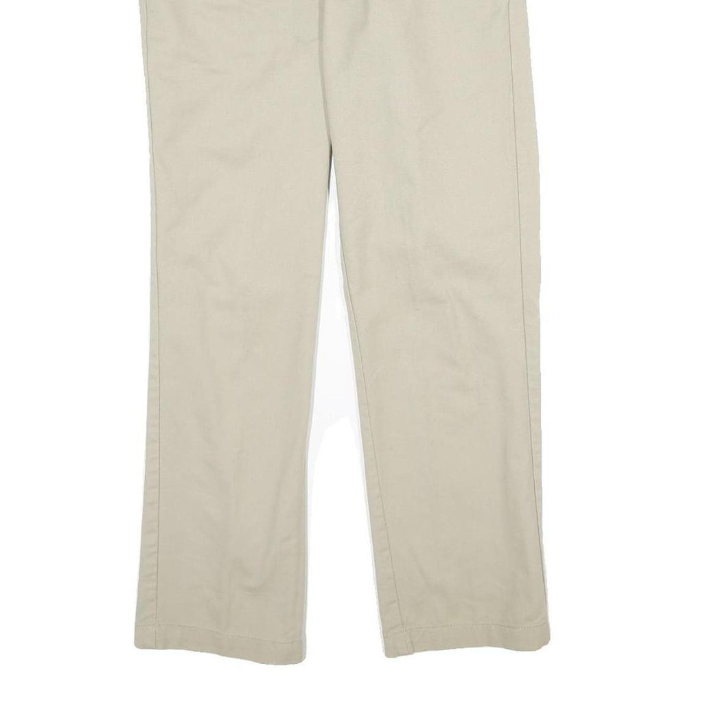 DICKIES Mens Beige Regular Fit Straight Leg Trousers W29 L30 Workwear Zip