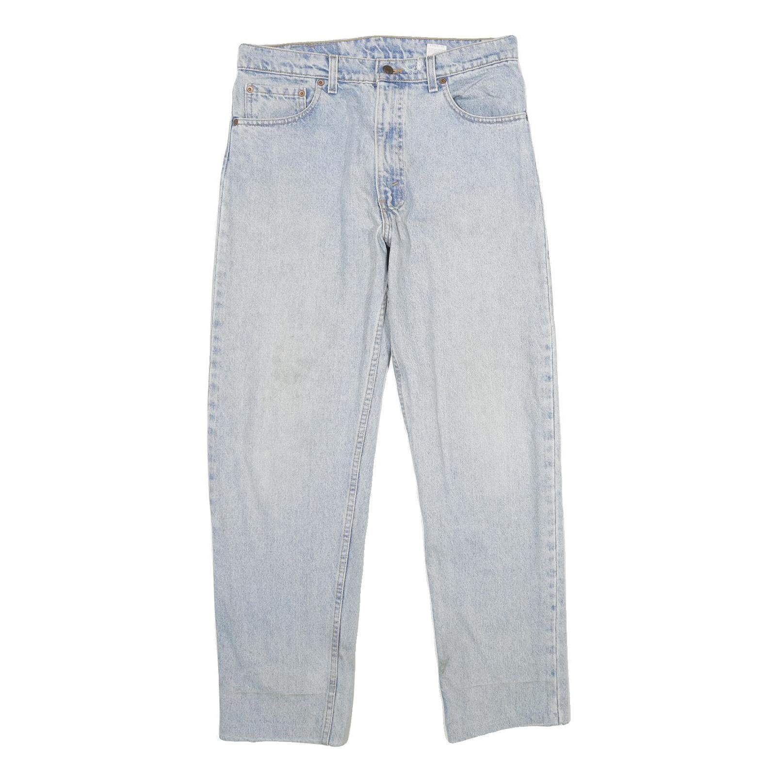 LEVI'S 550 Relaxed Mens Jeans Blue Denim W34 L31 Classic Cotton Zip