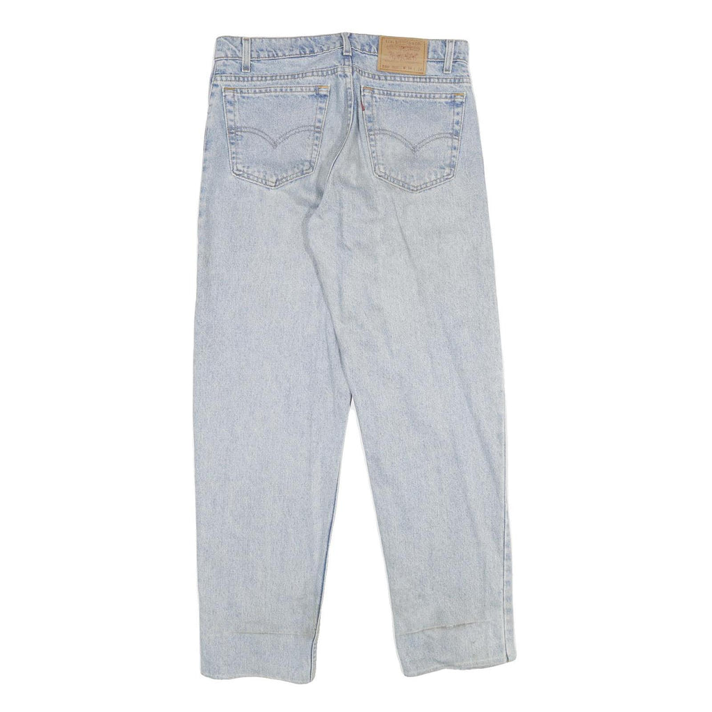 LEVI'S 550 Relaxed Mens Jeans Blue Denim W34 L31 Classic Cotton Zip