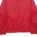 BOY SCOUTS OF AMERICA Mens Red Nylon Bomber Jacket M Plain Zip Lightweight