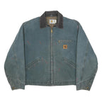 CARHARTT  J43 HTG Detroit Mens Hunter Green Workwear Jacket XL Cotton Zip Up