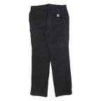 CARHARTT Womens Cotton Blend Black Regular Straight Trousers W32 L30 Workwear
