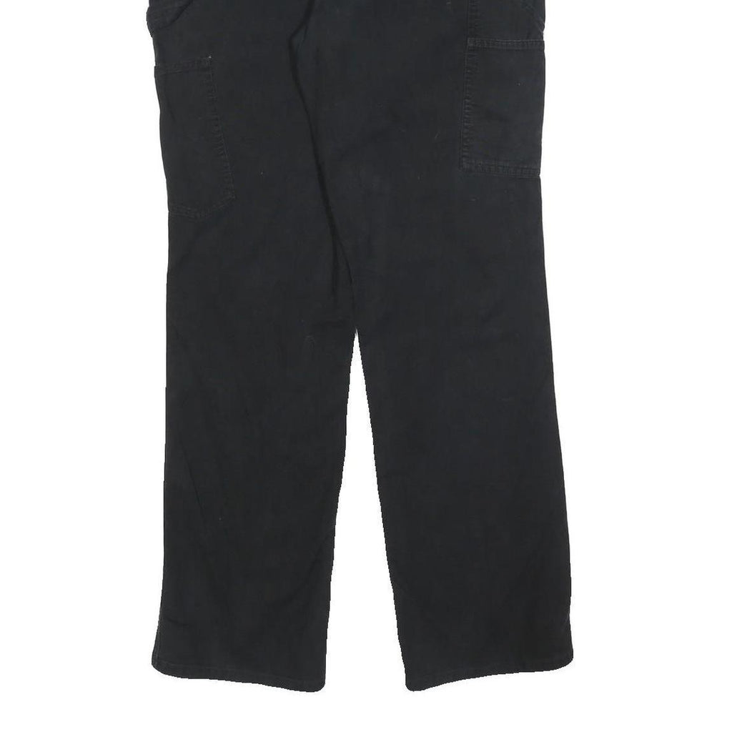 CARHARTT Womens Cotton Blend Black Regular Straight Trousers W32 L30 Workwear