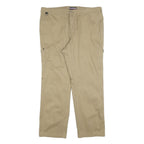 KLEPPER Mens Cotton Blend Beige Regular Fit Straight Leg Trousers W40 L32
