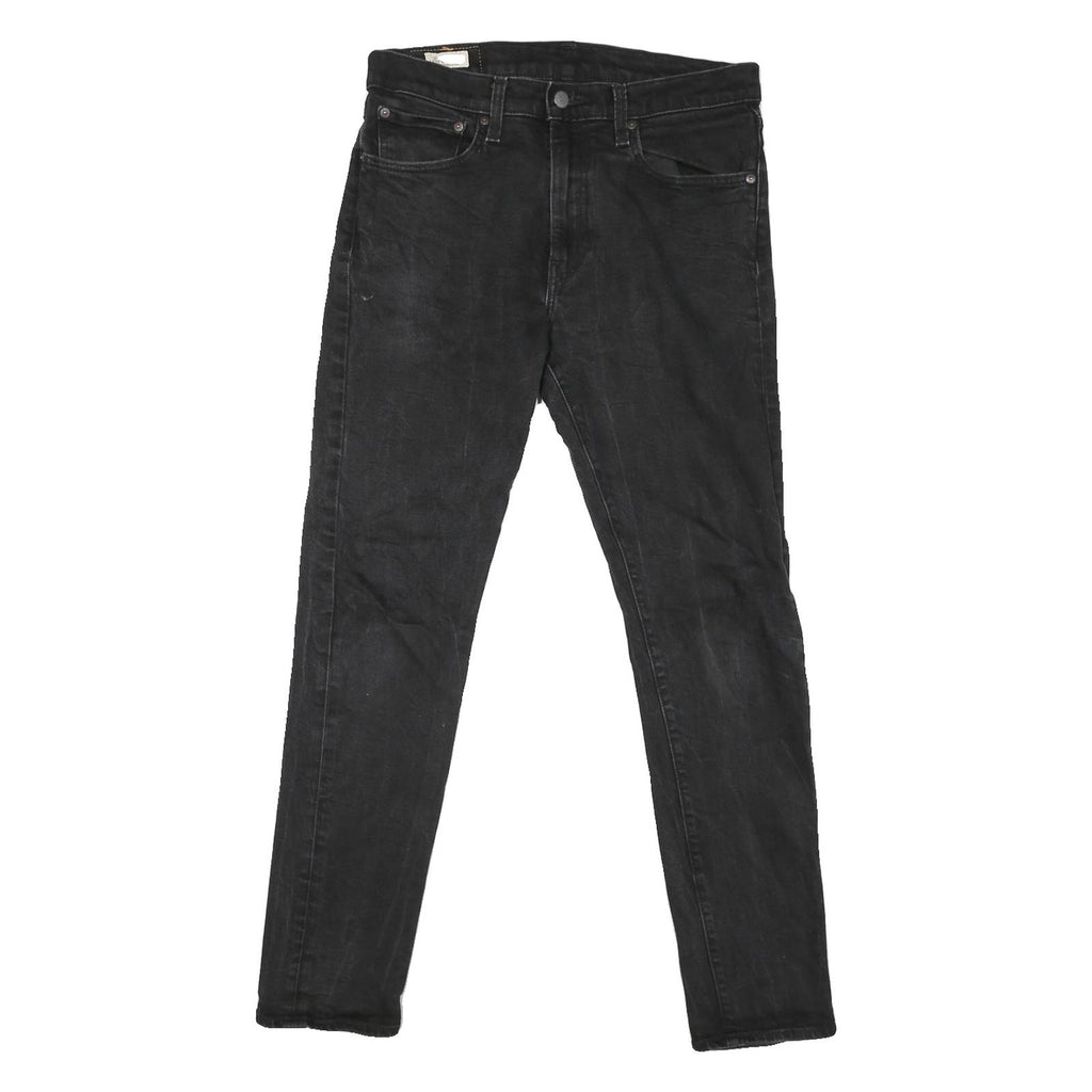 LEVI'S 512 BIG E Mens Jeans Black Classic Skinny Denim W32 L29 Vintage Zip
