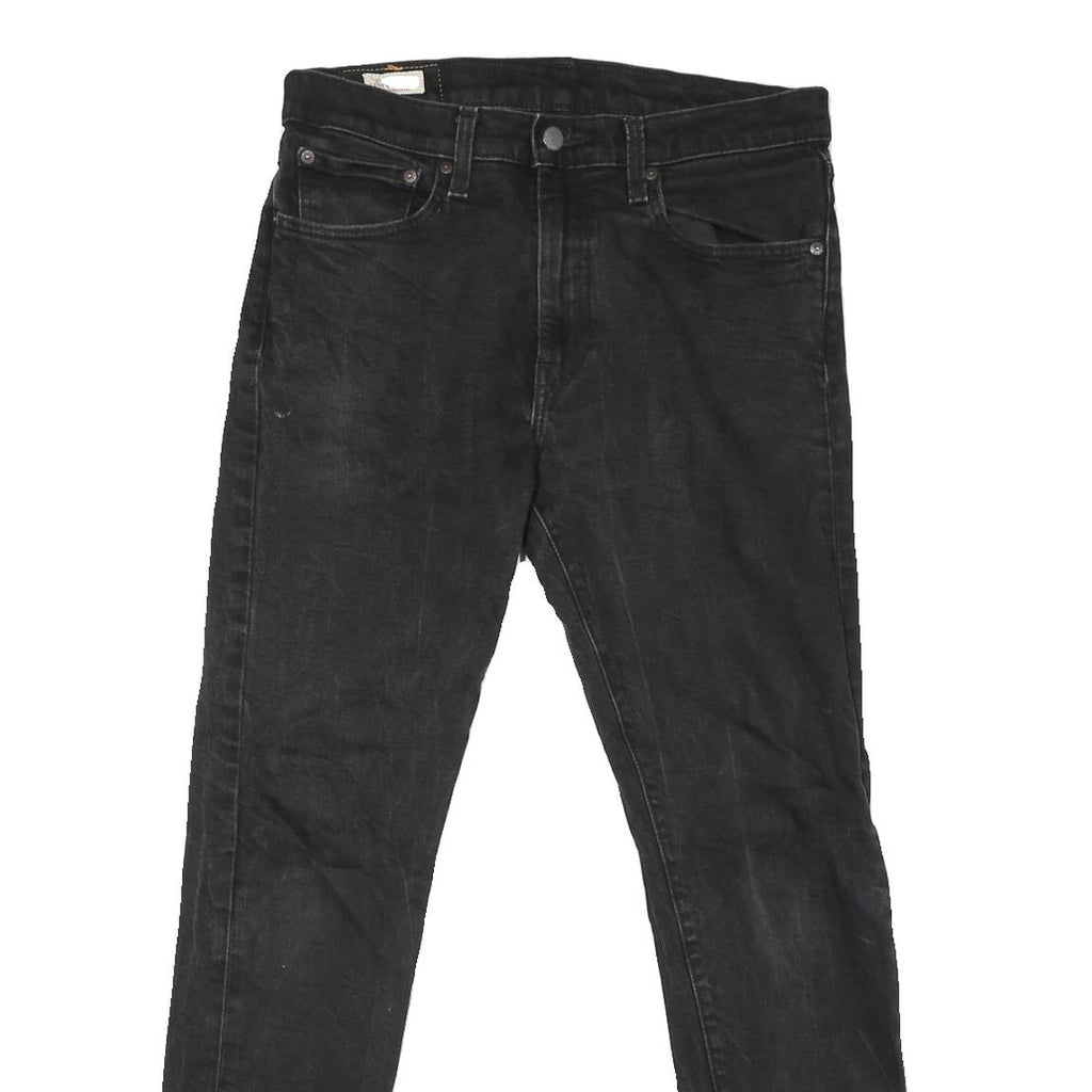 LEVI'S 512 BIG E Mens Jeans Black Classic Skinny Denim W32 L29 Vintage Zip
