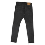 LEVI'S 512 BIG E Mens Jeans Black Classic Skinny Denim W32 L29 Vintage Zip