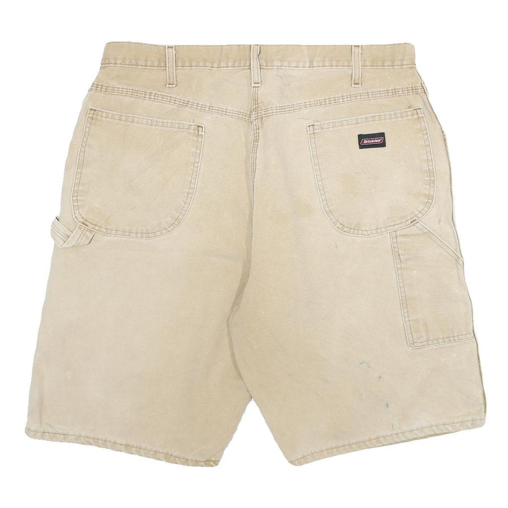 DICKIES Mens Shorts Beige Cotton Blend Casual 2XL W36 Workwear Pockets