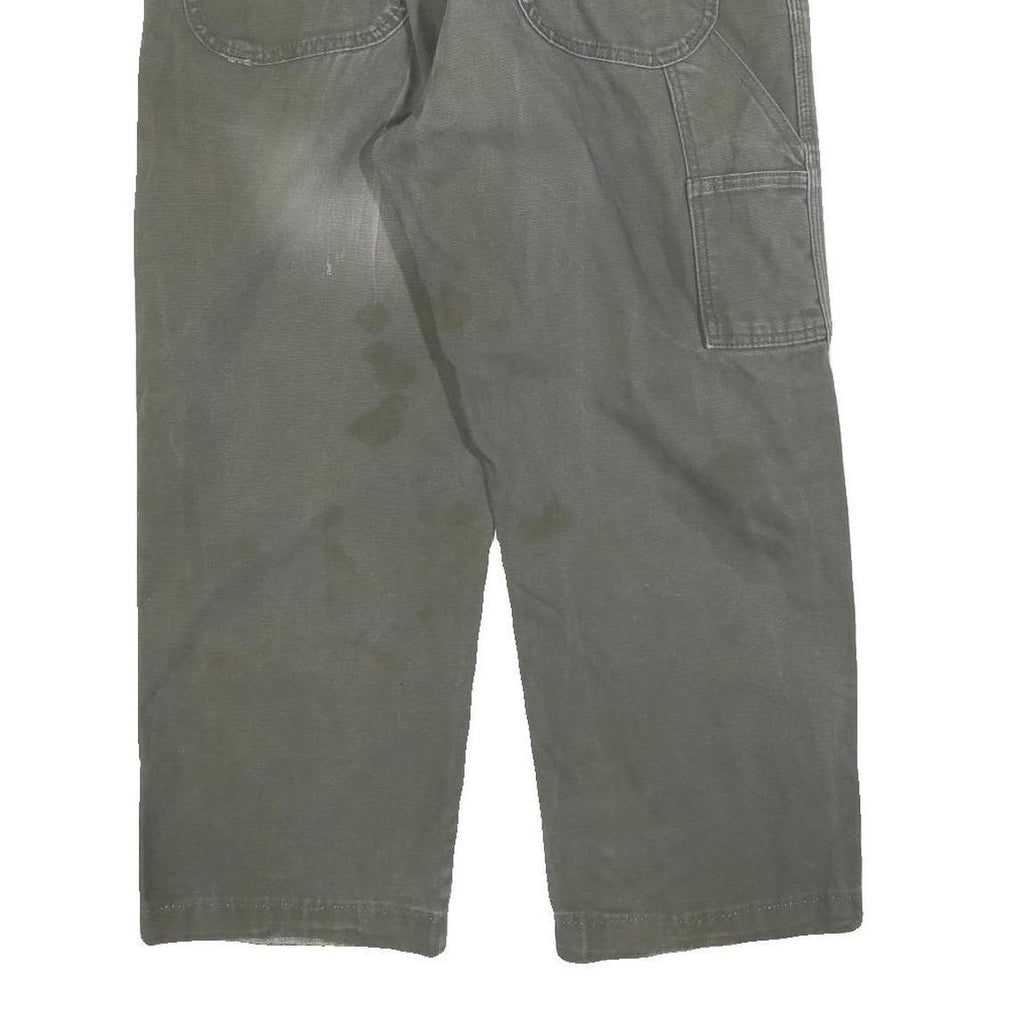 DICKIES Mens Jeans Green Relaxed Straight Denim W36 L25 Casual Workwear