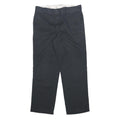 DICKIES Mens Cotton Blend Black Regular Straight Trousers W34 L30 Workwear Zip