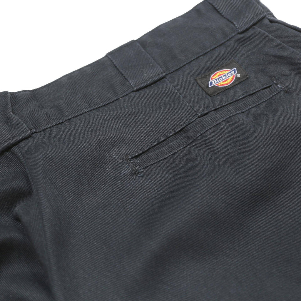 DICKIES Mens Cotton Blend Black Regular Straight Trousers W34 L30 Workwear Zip