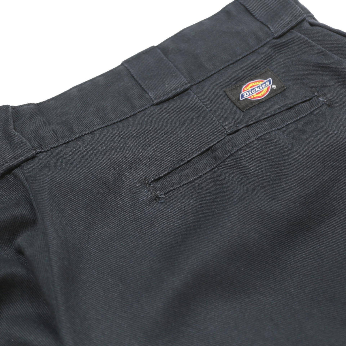 DICKIES Mens Cotton Blend Black Regular Straight Trousers W34 L30 Workwear Zip