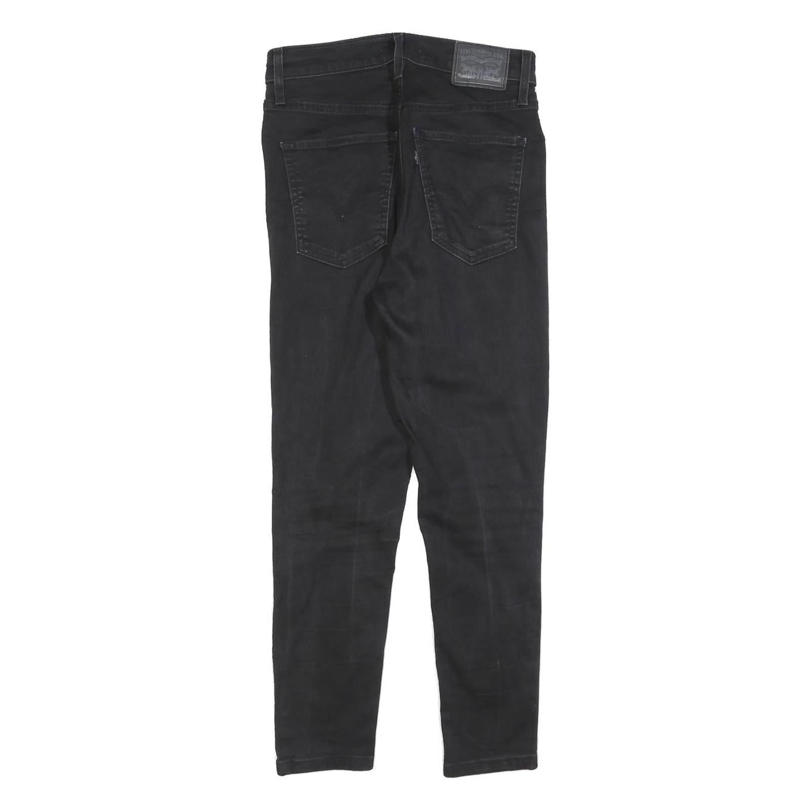 LEVI'S Womens Slim Black Denim Slim Jeans W28 L25 Stretch Cotton Blend