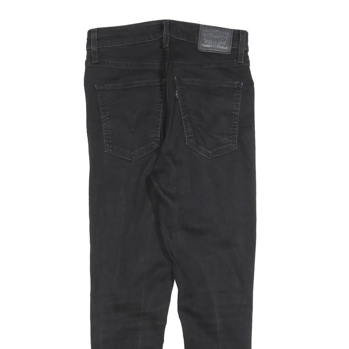 LEVI'S Womens Slim Black Denim Slim Jeans W28 L25 Stretch Cotton Blend