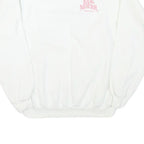 HANES Mens White Cotton Blend Sweatshirt XL Lucas & Mercier Company Printed Crew