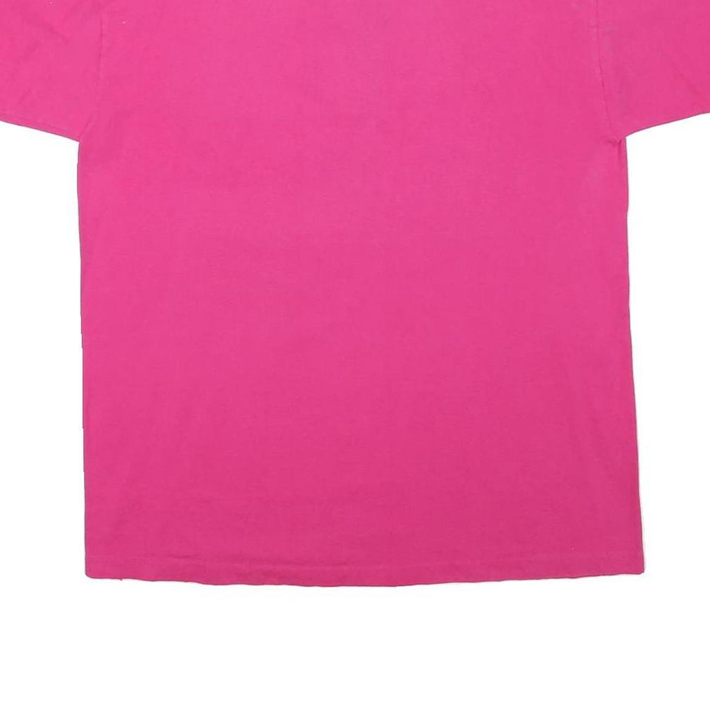 DISNEY Mens Pink Walt Disney World Graphic T-Shirt L Short Sleeve Crew Neck