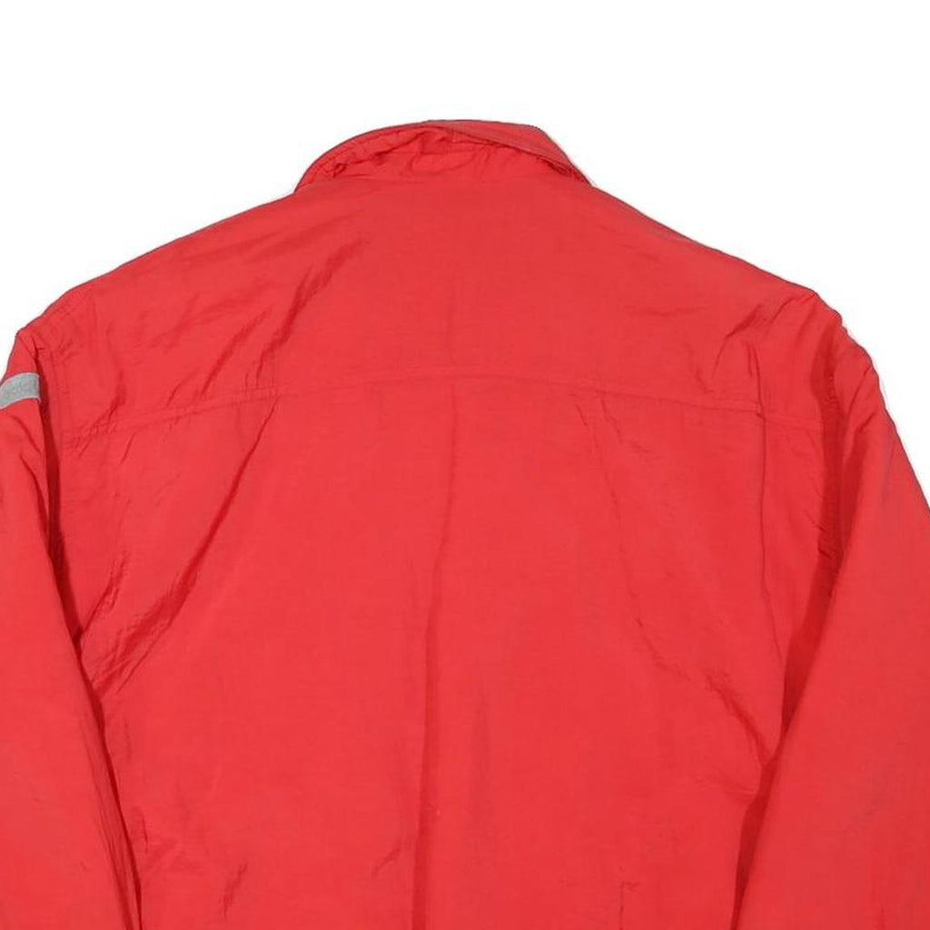 ADIDAS Mens Red Jacket M Polyester Blend Plain Zip Casual Sportswear