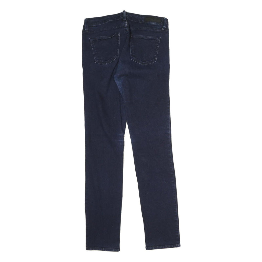 CALVIN KLEIN JEANS Mens Slim Skinny Denim Dark Blue W28 L32 Zip Cotton Blend