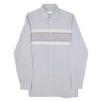 Mens Shirt Blue Striped Long Sleeve S