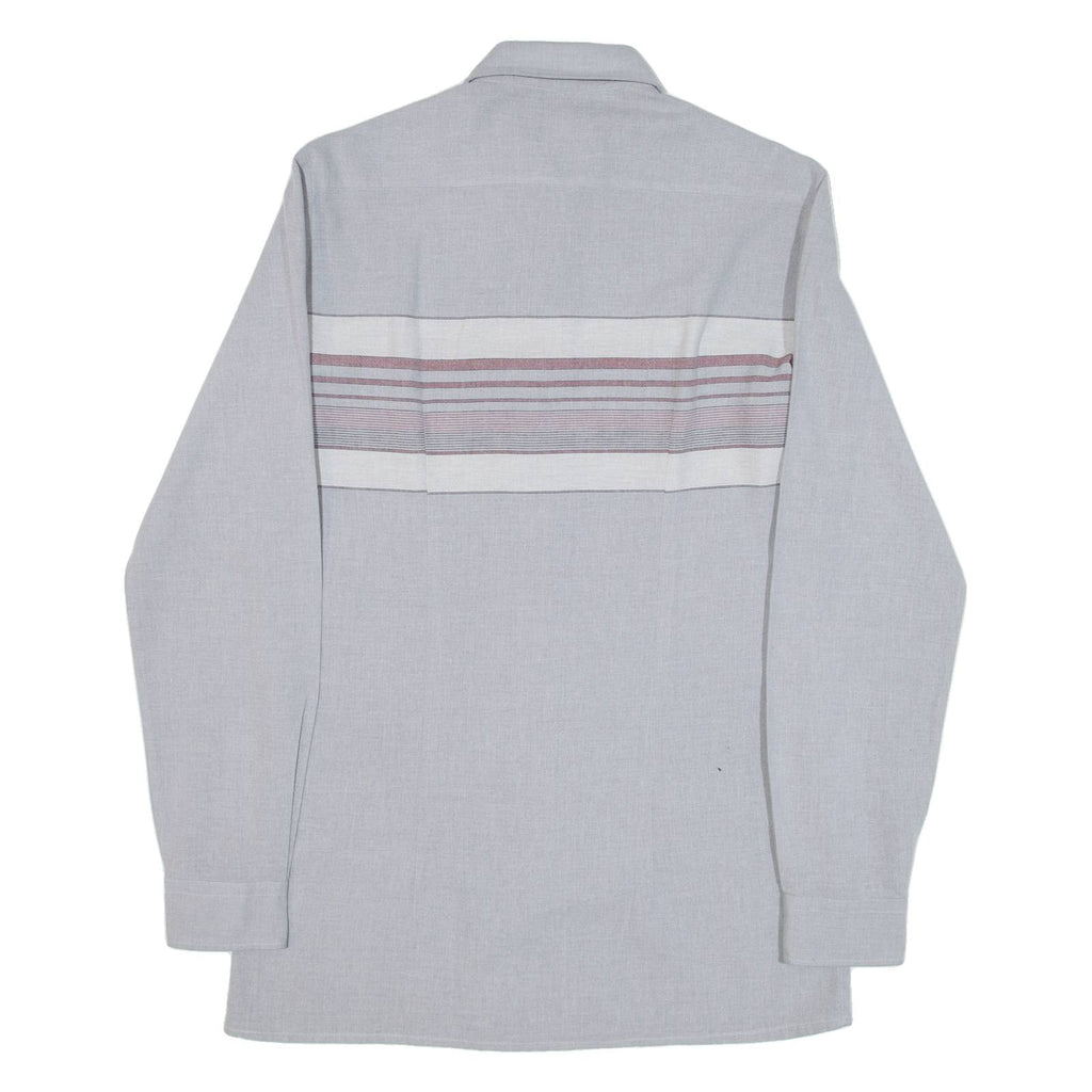 Mens Shirt Blue Striped Long Sleeve S