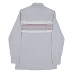 Mens Shirt Blue Striped Long Sleeve S
